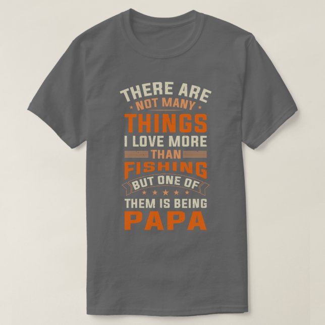 Angler Pappa som säger Fars dag Manar T Shirt (Design framsida)
