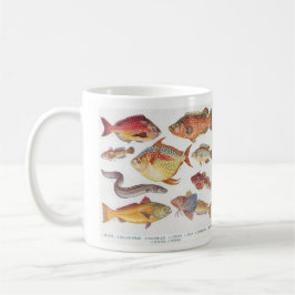 Angler - Vintage fiskIllustrationer Kaffemugg