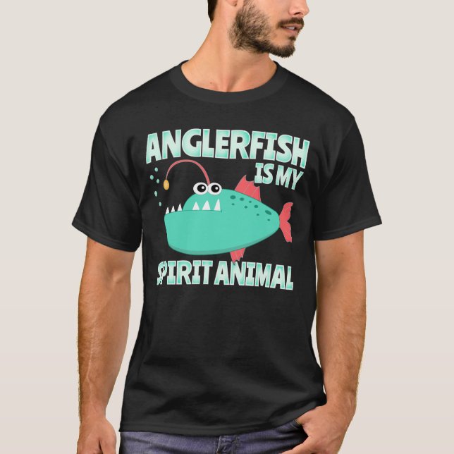 Anglerfish är My Spirit Animal Funny T Shirt (Framsida)