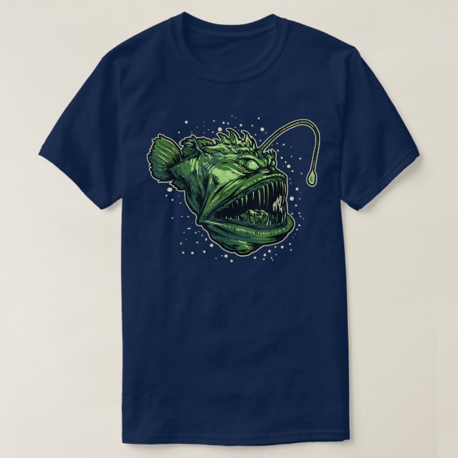 Anglerfish Deep Sea Creature Sea Monster  T Shirt (Design framsida)