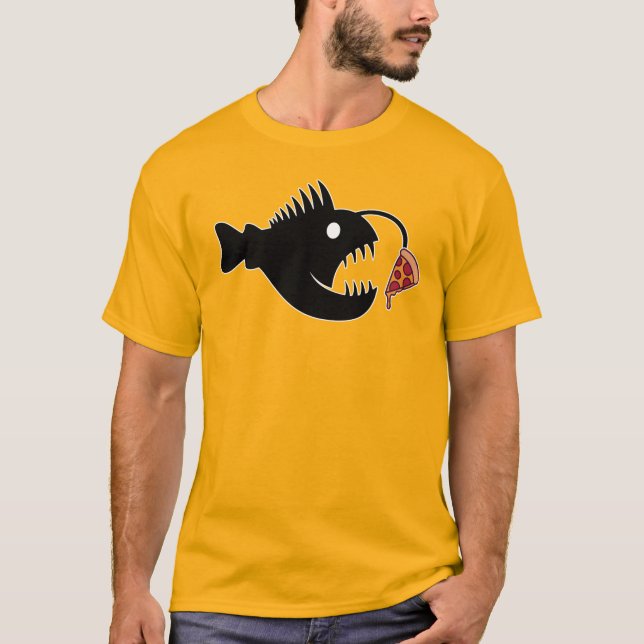 Anglerfish pizza T-Shirt (Framsida)