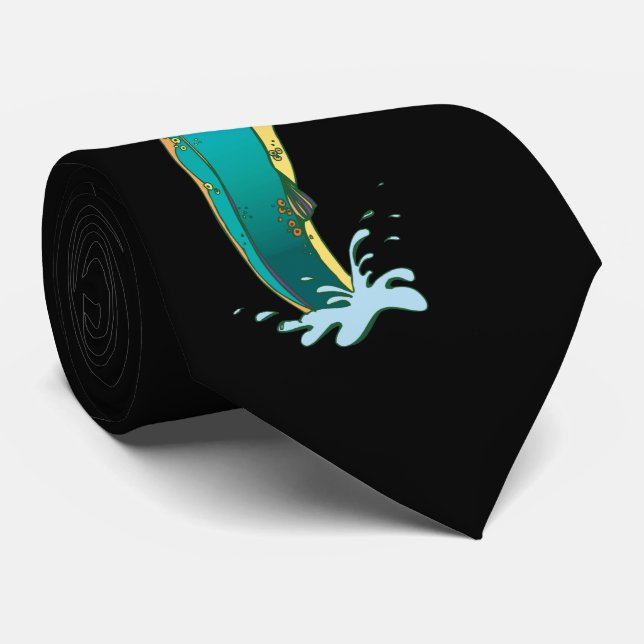 Anglers Psychedelic Leaping Trout-Flygfiske Slips (Rullad)