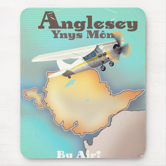 Anglesea, vintage resemålade affisch musmatta (Framsidan)