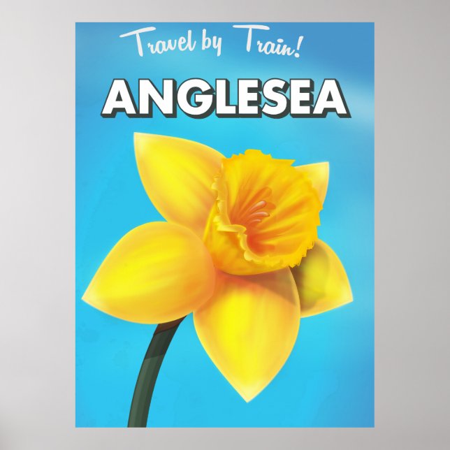 Anglesea Vintage resor poster tecknad (Framsidan)