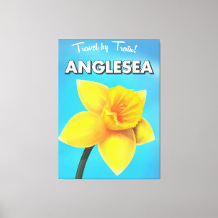 Anglesea Vintage resor poster tecknad Canvastryck