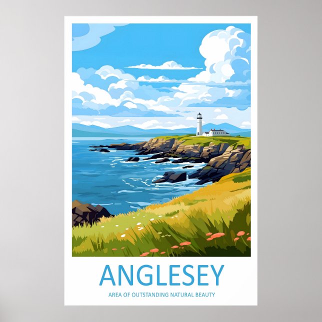 Anglesey Resemålning Väggkonst Anglesey Vägg (Framsidan)