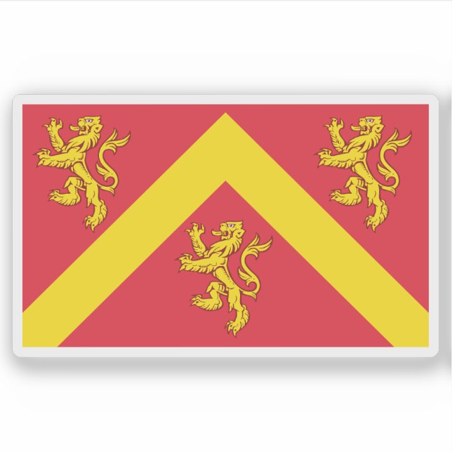 Angleseys flagga, Wales Klistermärken (Framsida)