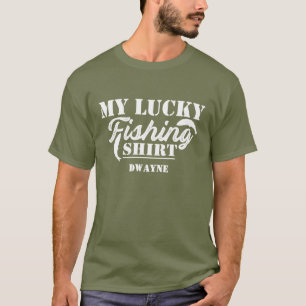 Angling Lucky Fishing Shirt Funny Quote T