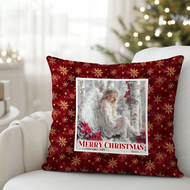 Änglisk julkudde i sagostil kudde (Fairy Angelic Christmas Pillow Gift)