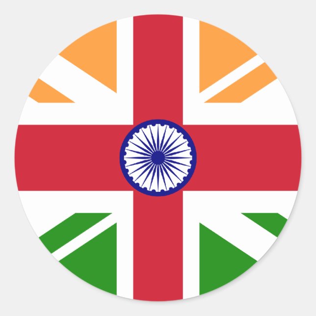 Anglo Indian Indentity, Indien Runt Klistermärke (Framsida)