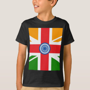 Anglo indisk flagga tee