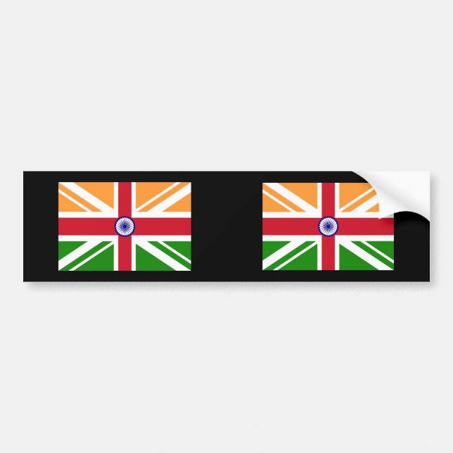 Anglo indiska Indentity, Indien Bildekal (Framsidan)