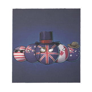 Anglo-saxon Countryball Anteckningsblock