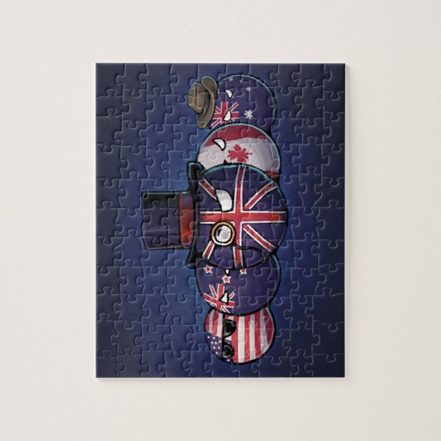 Anglo-Saxon Countryballs Pussel (Vertikal)