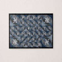 Anglo-Saxon Futhorc Rune Puzzle | Unik alfabet