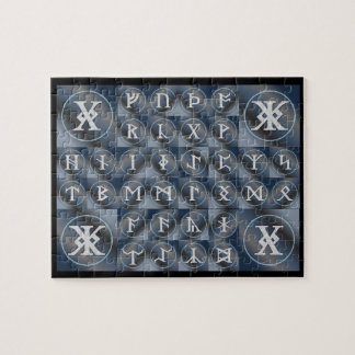 Anglo-Saxon Futhorc Rune Puzzle | Unik alfabet Pussel