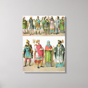 Anglo-Saxon klänning Canvastryck