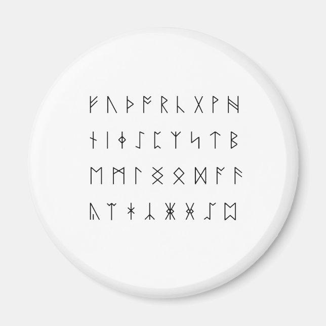 Anglo-saxon Runes Magnet (Framsidan)