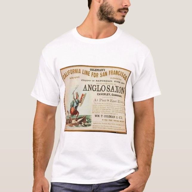 Anglo Saxon vintage Sailing T Shirt (Framsida)