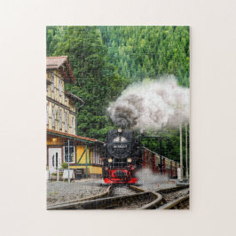 Ånglok färgfoto vintage lok 11 x 14 pussel