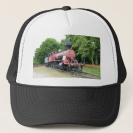 Ånglok från amerikansk vintage truckerkeps