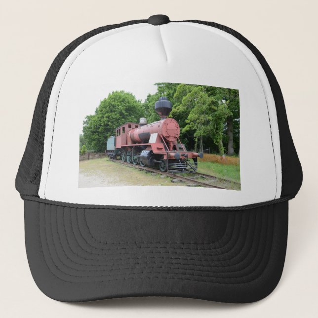 Ånglok från amerikansk vintage truckerkeps (Framsida)