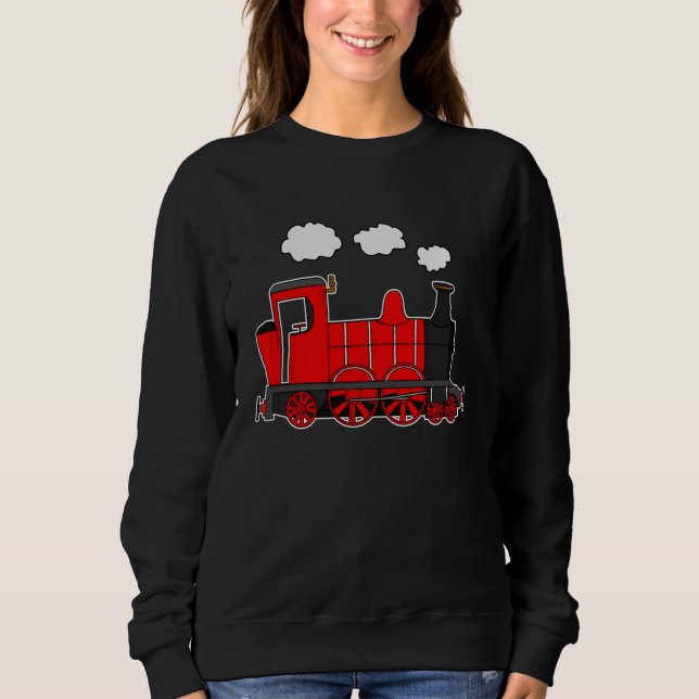 Ånglok, järnvägsentusiaster, modelljärnväg ( t shirt (Framsida)
