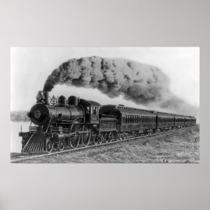 Ånglok nr 999 - C.1893 Poster