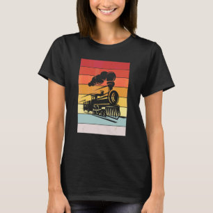 Ånglok Retro I Modelljärnväg Järnvägsman T Shirt