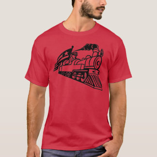 Ånglok Tåg Ingenjör T Shirt