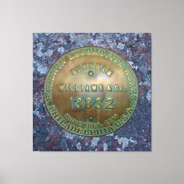 Ånglokomotiv Canvastryck (Framsida)