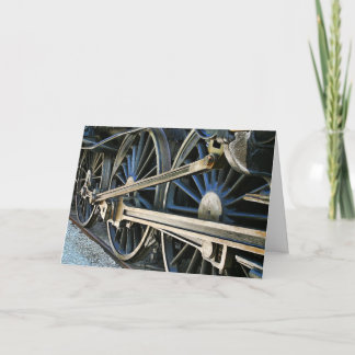 Ånglokomotiv Tåg tillbaka på spårvagnen Kort