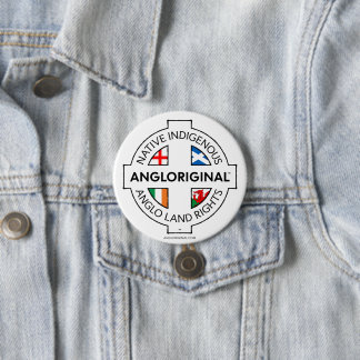 Angloriginal™ 4 nationers markrättighetsknapp pin knapp