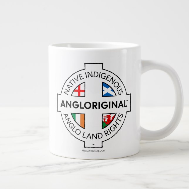 Angloriginal™ 4 Nations Markrättigheter Jätte Mugg Jumbo Mugg (Höger)