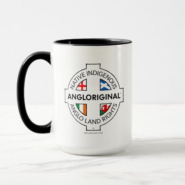 Angloriginal™ 4 Nations Markrättigheter Kombomugg  Mugg (Vänster)