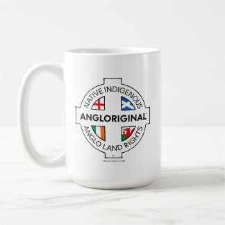 Angloriginal™ 4 Nations markrättigheter vit mugg 1