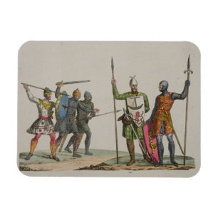 anglosaxiska krigare, tallrik 14 från "The History Magnet