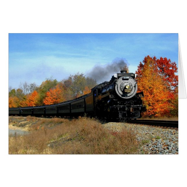 Ångmotor Hälsningskort (Framsidan Horizontal)