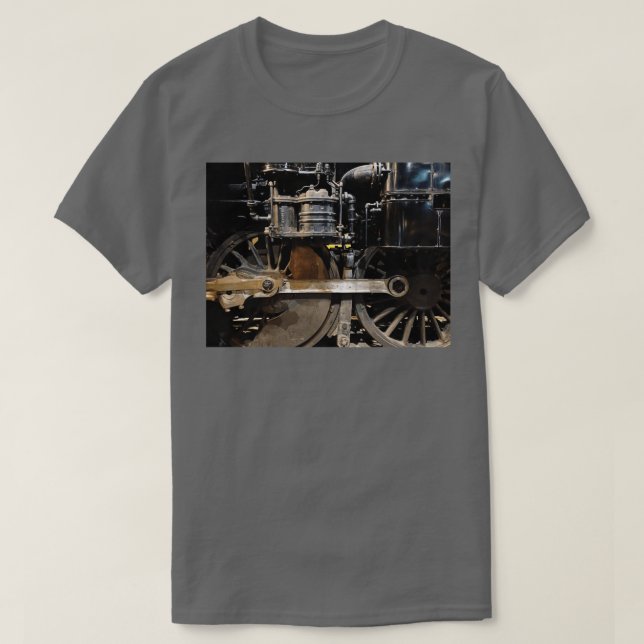 Ångmotor Hjul T Shirt (Design framsida)
