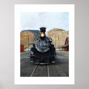 Ångmotor i Silverton Poster