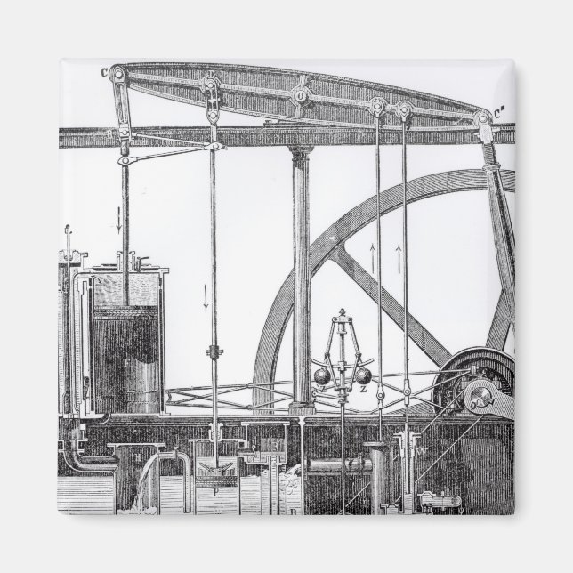 Ångmotor Magnet (Framsidan)