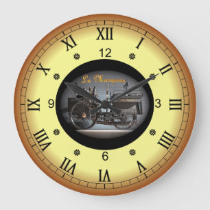 Ångmotorbil~De Dion-Bouton La Marquise~1884~* Stor Klocka