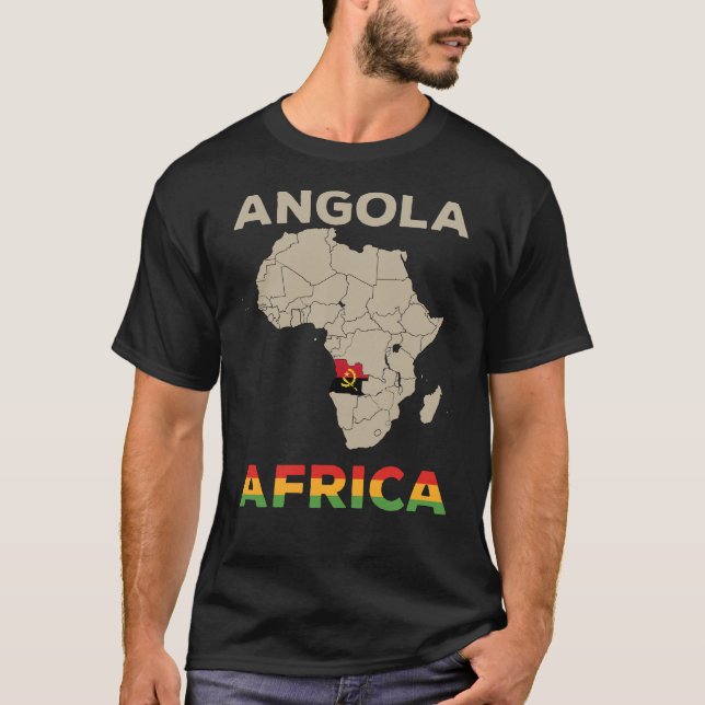 Angola-Afrikan T Shirt (Framsida)