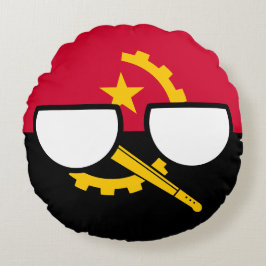 Angola Countryball Pillow Rund Kudde