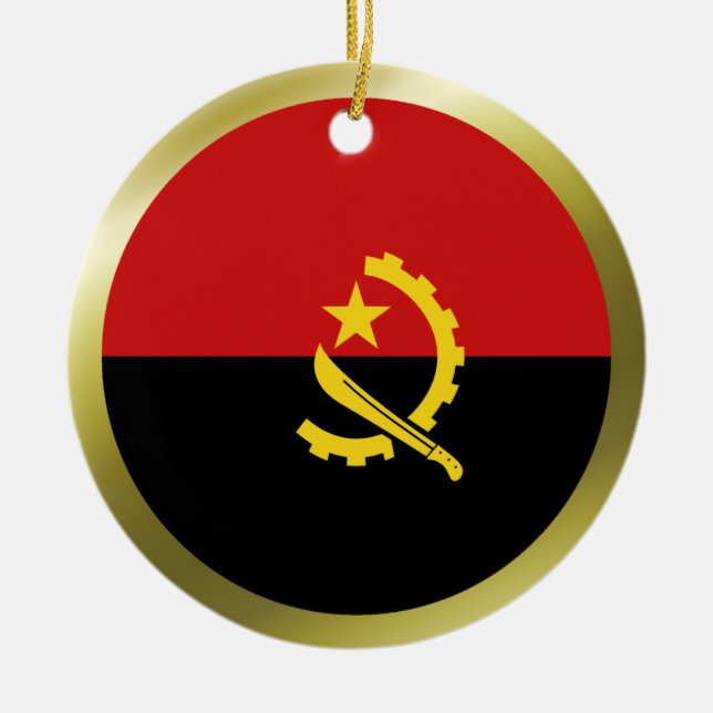 Angola Flagg Ornament (Framsidan)