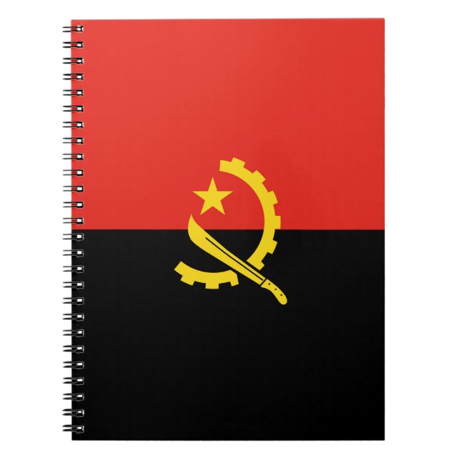 Angola flagga anteckningsbok (Framsidan)