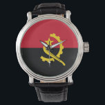 Angola Flagga Armbandsur<br><div class="desc">Angola Flagga</div>