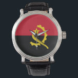 Angola Flagga Armbandsur<br><div class="desc">Angola Flagga</div>