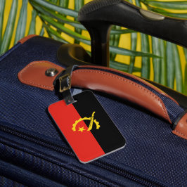 Angola flagga bagagebricka