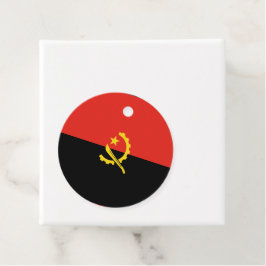 Angola flagga gåvor etiketter